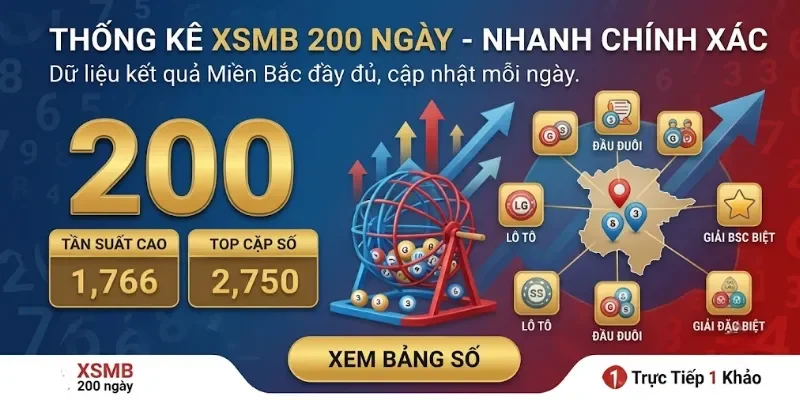 XSMB 200 ngày - Kết quả xổ số miền Bắc 200 ngày gần nhất
