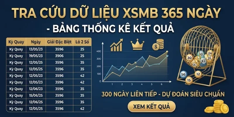 Dữ liệu tổng hợp kết quả XSMB 1 năm qua Dữ liệu tổng hợp kết quả XSMB 1 năm qua